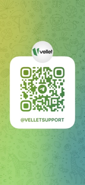 Telegram VelletSupport 群二维码